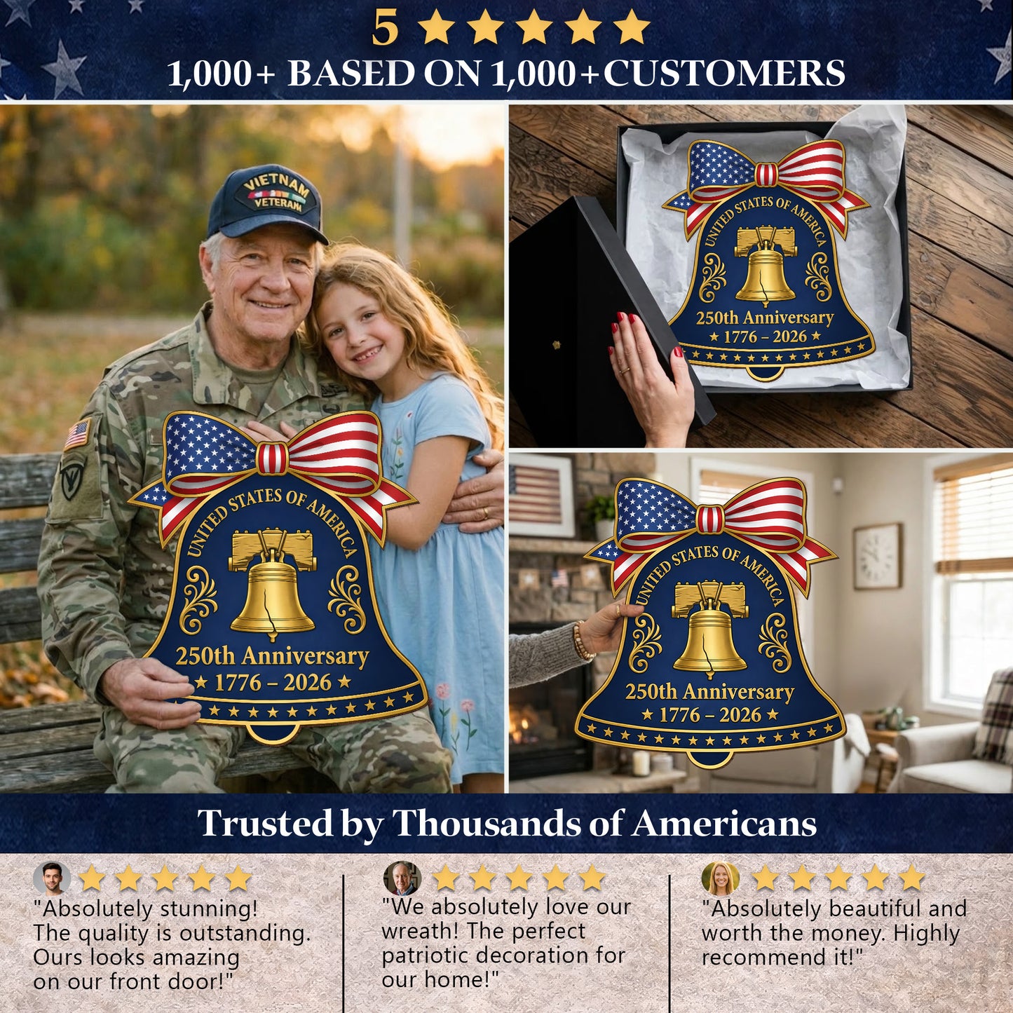 250th Anniversary Liberty Bell Door Hanger
