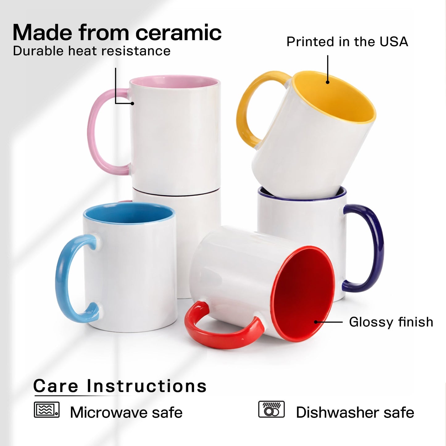 America 250 Years Floral Freedom Mug – Patriotic Wildflower Design (1776–2026)