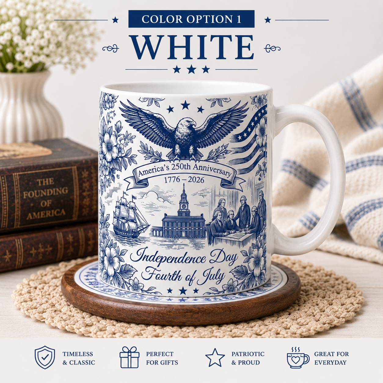 Patriotic Semiquincentennial 1776-2026 Mug