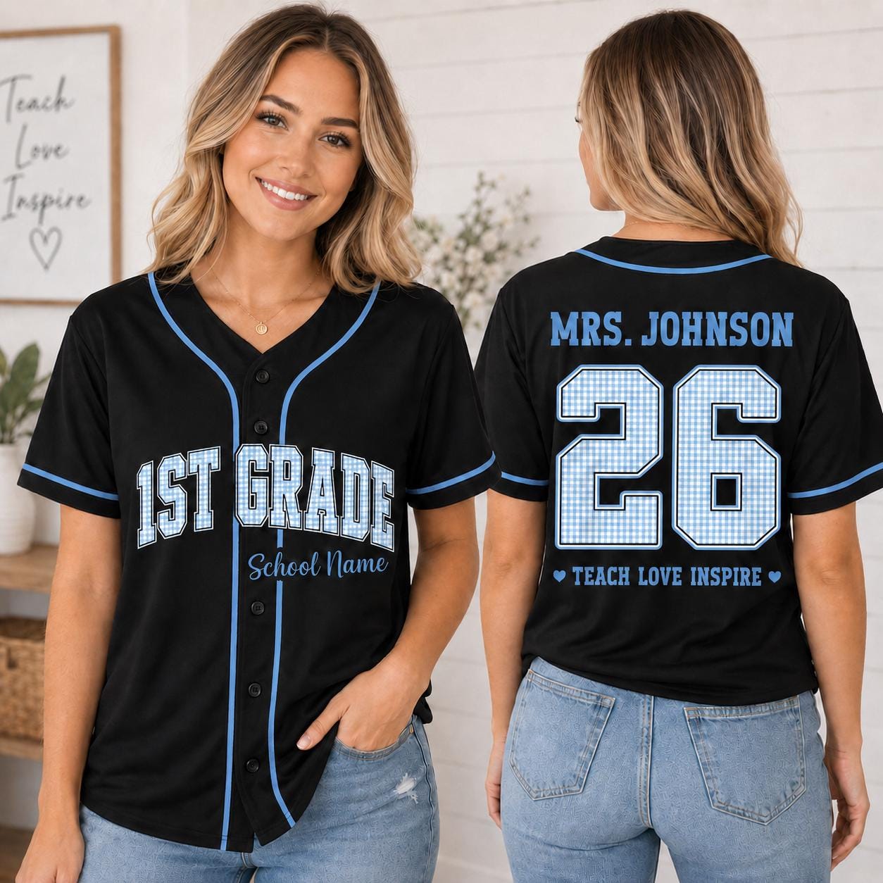 Custom Mascot Baseball Jersey – School Spirit Team Shirt