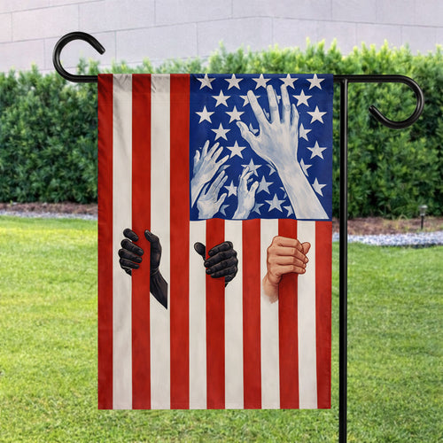 Unity and Freedom USA Flag Design Garden Flag - House Flag/Garden Flag
