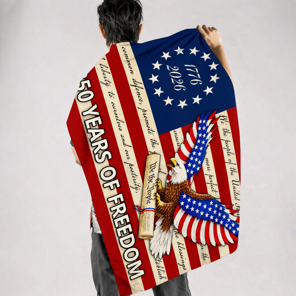 250 Years of Freedom Flag, American Eagle Patriotic USA  House Flag