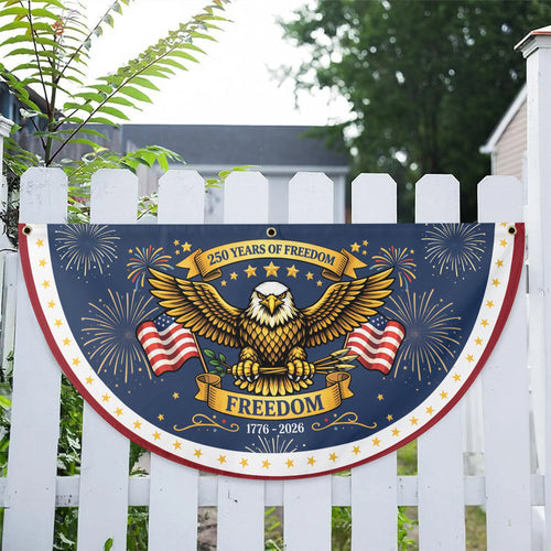 250th Anniversary Freedom Flag - American Eagle and Fireworks 1776-2026