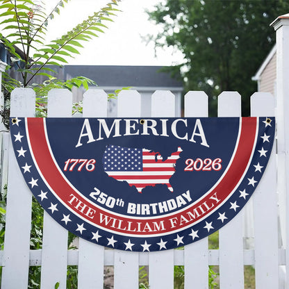 Personalized America 250th Anniversary Flag – Patriotic USA Flag 1776-2026 Custom Family