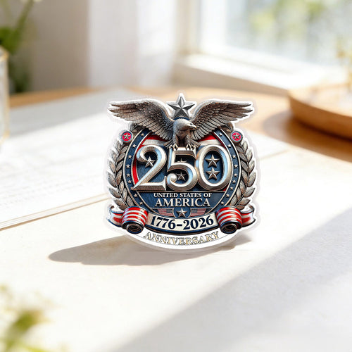 USA 250th Anniversary Eagle Enamel Pin – Bold Patriotic Lapel Accessory for Jackets, Hats & Bags