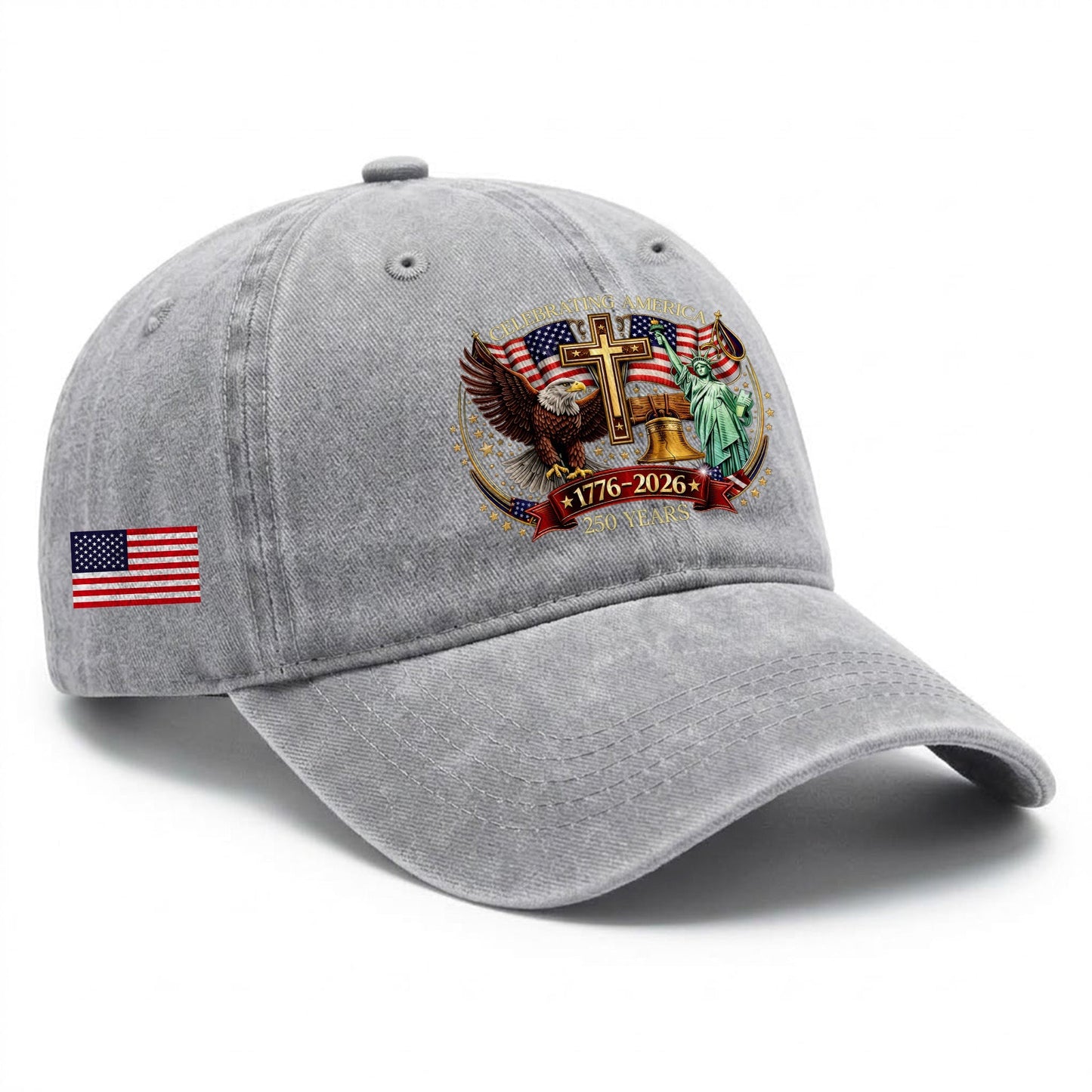 Faith Freedom America 250 Baseball Cap - 250th Anniversary Patriotic USA Hat 1776-2026 Gift