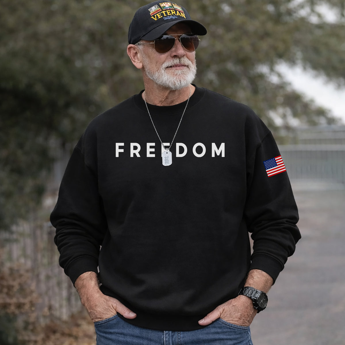 Freedom Milimalism – American 250th Anniversary 1776–2026 – Unisex T-Shirt / Comfort Colors Shirt / V-Neck / Hoodie / Sweatshirt