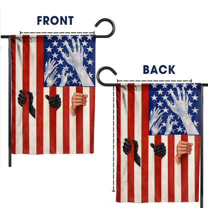 Unity and Freedom USA Flag Design Garden Flag - House Flag/Garden Flag