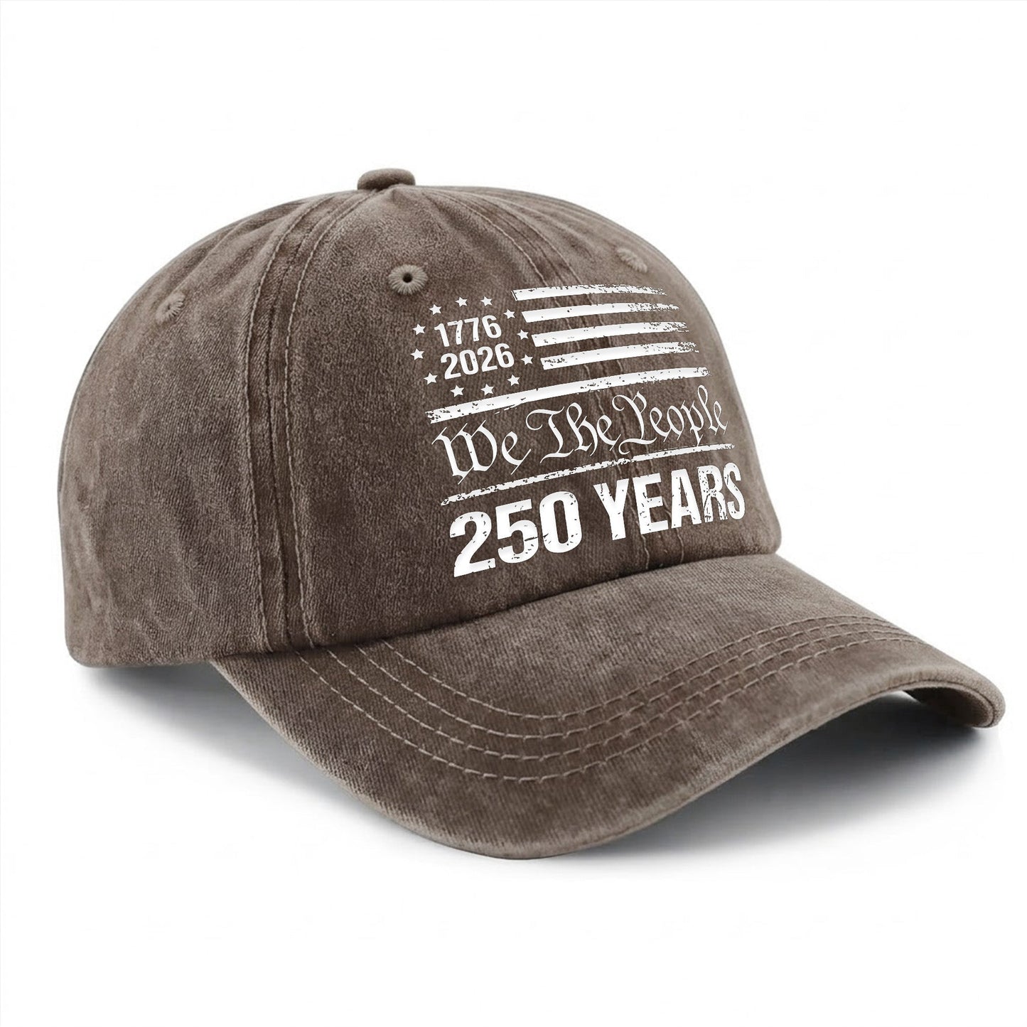 American 250th Anniversary Baseball Cap - Vintage We The People USA Flag Hat 2026