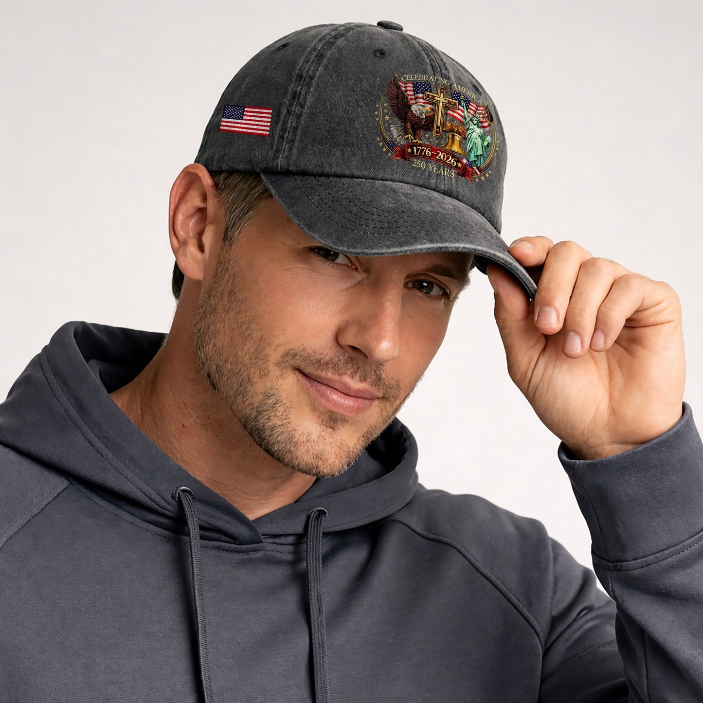 Faith Freedom America 250 Baseball Cap - 250th Anniversary Patriotic USA Hat 1776-2026 Gift