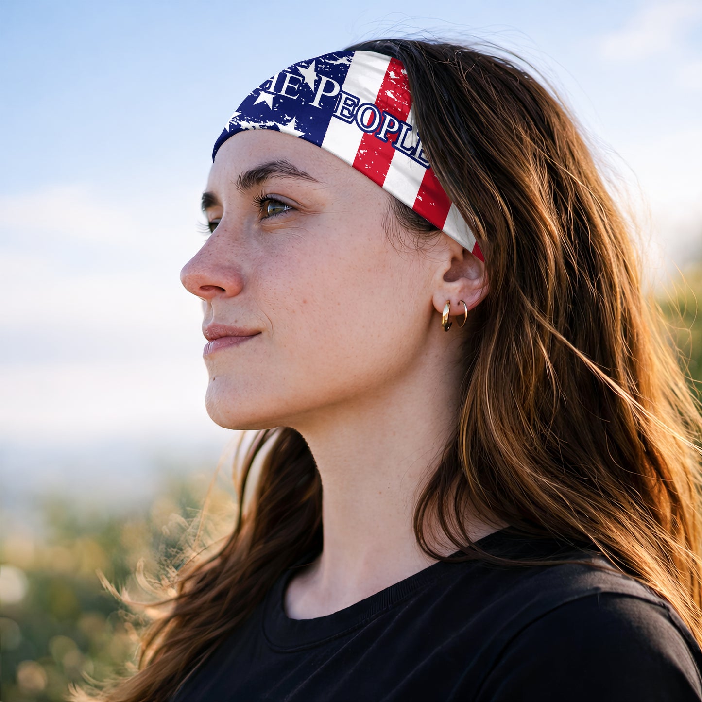We The People American Flag Bandana Mask