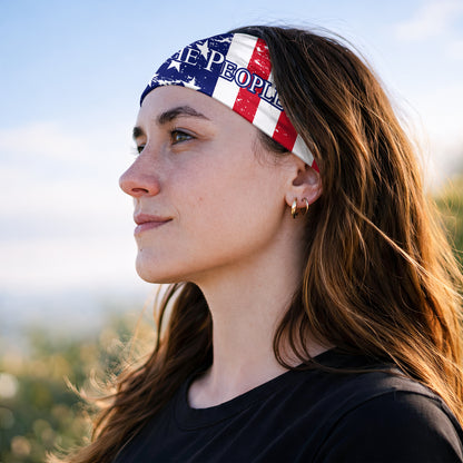 We The People American Flag Bandana Mask