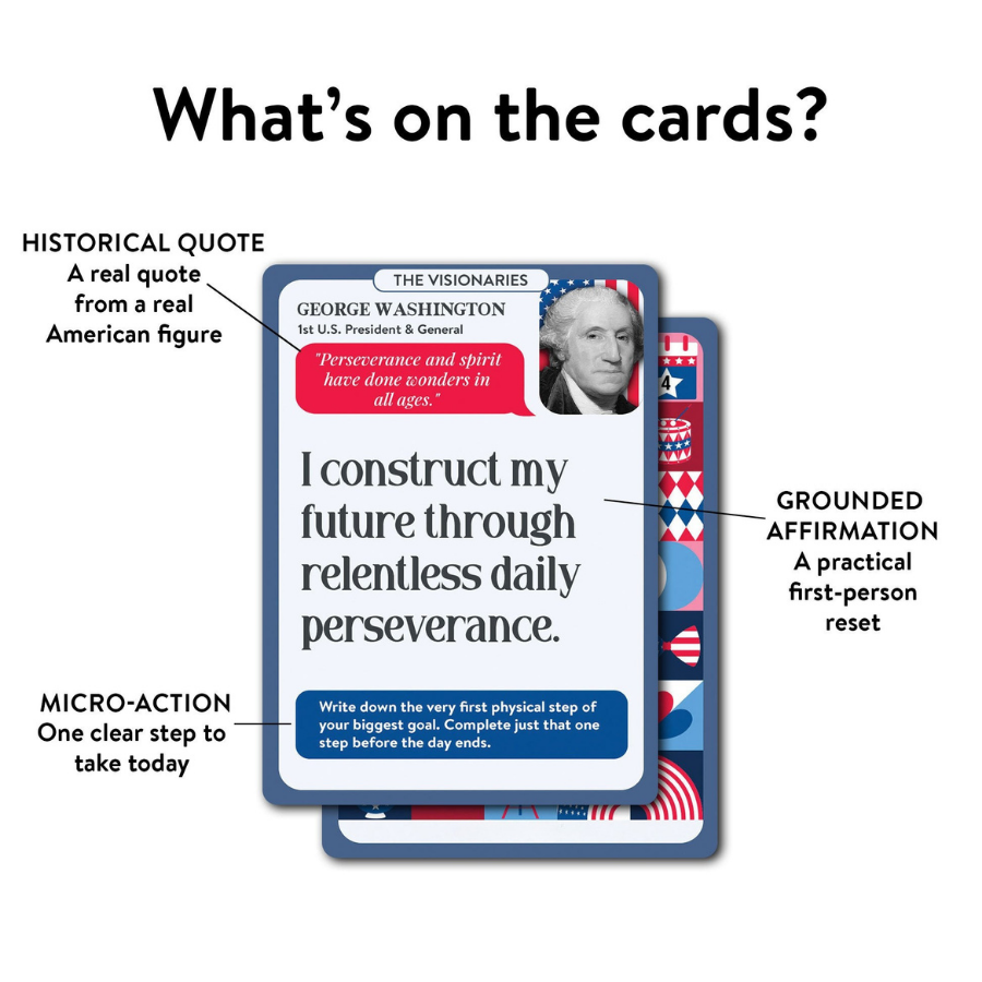 American History Affirmation Deck – Lessons of Strength and Inspiration