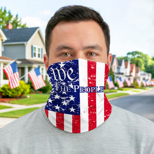 We The People American Flag Bandana Mask