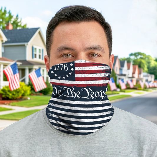 We the People 1776 USA Flag Bandana Mask