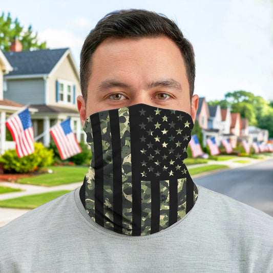 Camo Black Flag Bandana Mask