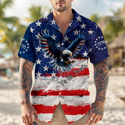 Patriotic 250th Anniversary USA 1776–2026 Hawaiian Shirt