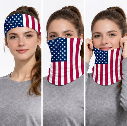 USA Flag Bandana Mask – American Pride Neck Gaiter for Outdoor Wear
