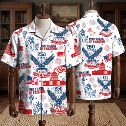 250 Years Of Freedom America Hawaiian Shirt