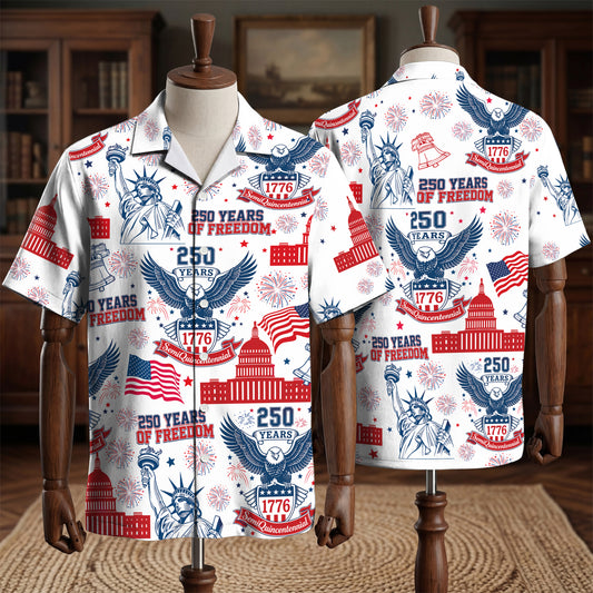 250 Years Of Freedom America Hawaiian Shirt
