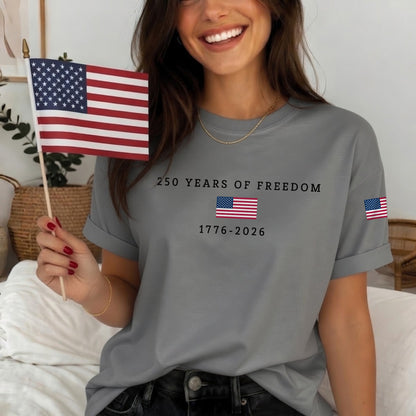 Women's America Flag Print T-shirt
