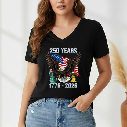 American Spirit Eagle Flag – America 250th Anniversary – Unisex Tshirt Gildan / Tshirt Comfort / V-neck/ Hoodie / Sweatshirt