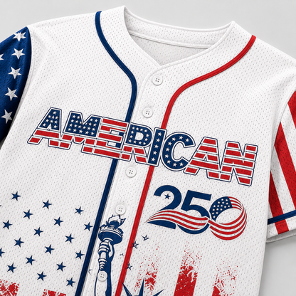 Personalized American 250th Anniversary Baseball Jersey Custom Name