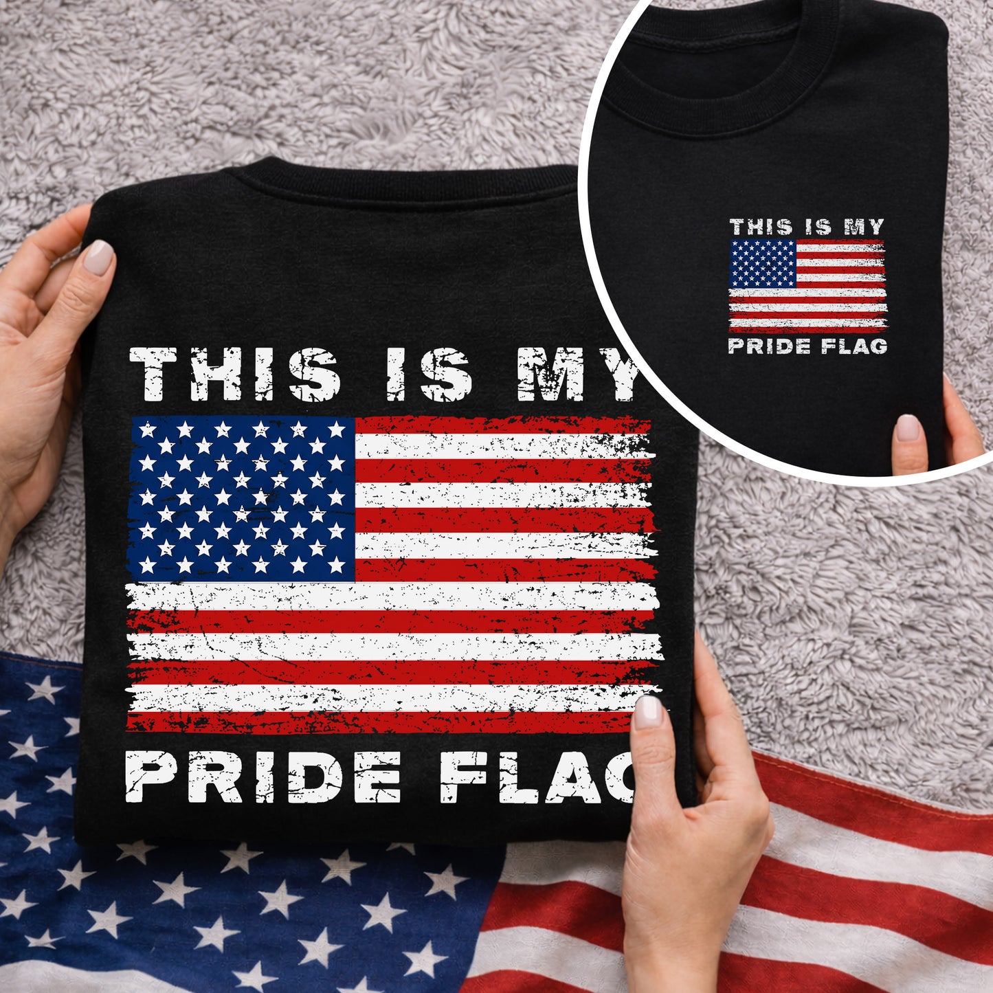 This is My Pride Flag – American 250th Anniversary 1776–2026 – Unisex T-Shirt / Comfort Colors Shirt / V-Neck / Hoodie / Sweatshirt
