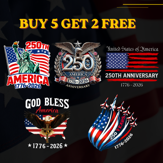 Collection Decal - America 250 Anniversary Patriotic Decal (1776–2026)