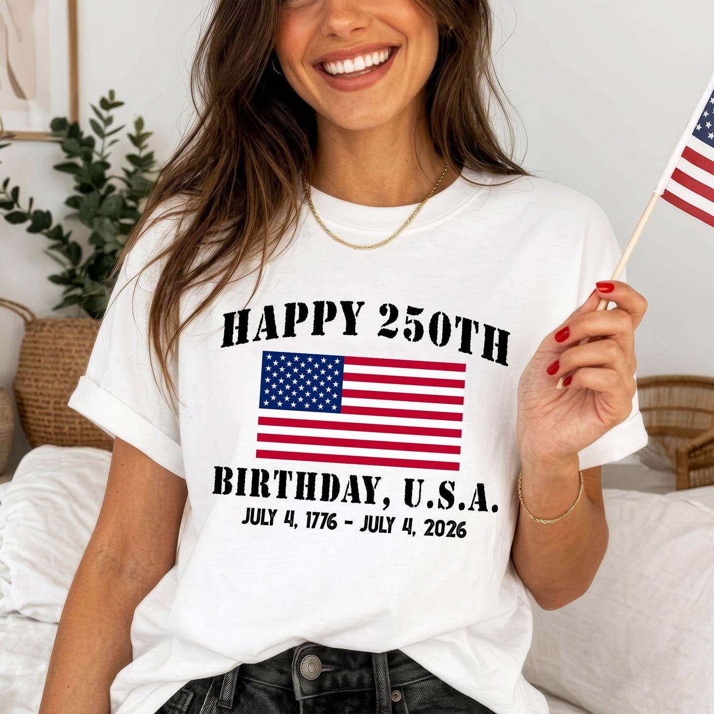 Happy 250th Birthday USA - July 4th 1776 to 2026 Anniversary Apparel Unisex
