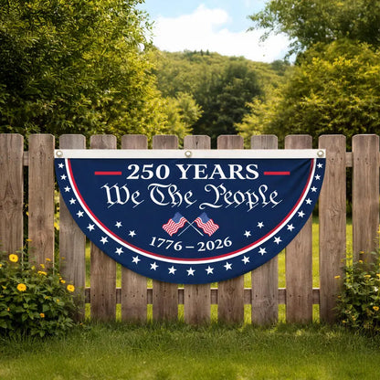 USA Semiquincentennial Banner,1776-2026 Patriotic Fence Decor