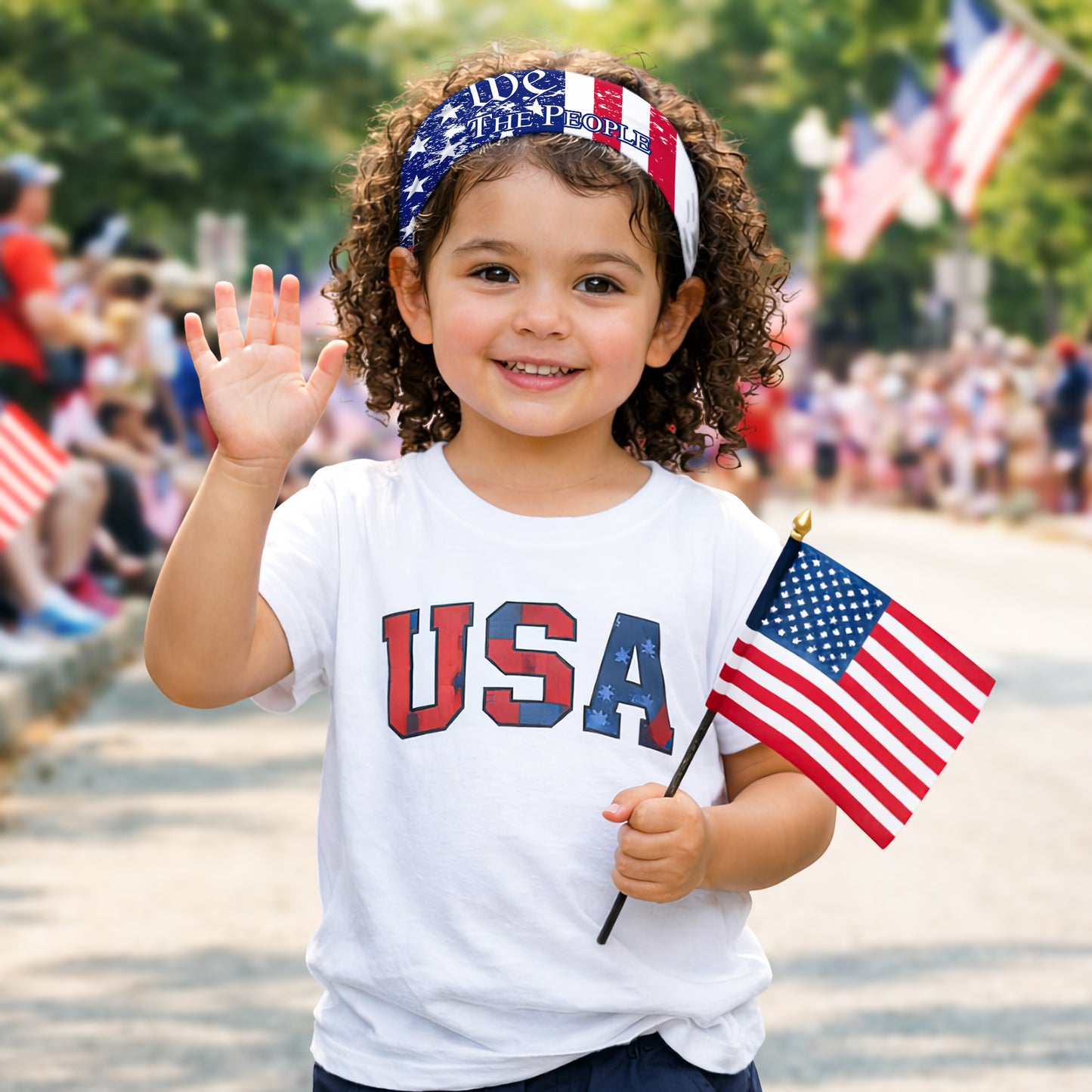 We The People American Flag Bandana Mask