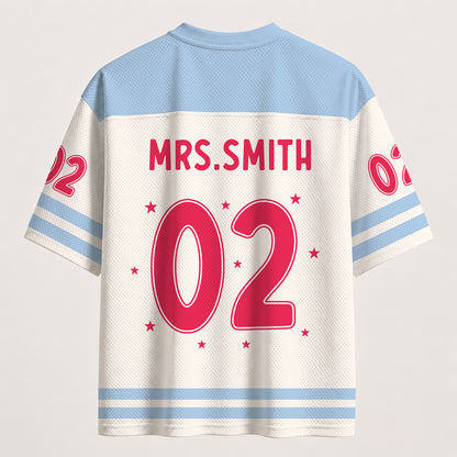 Custom Sports Jersey – Personalized Name and Number Mesh