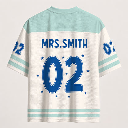 Custom Sports Jersey – Personalized Name and Number Mesh