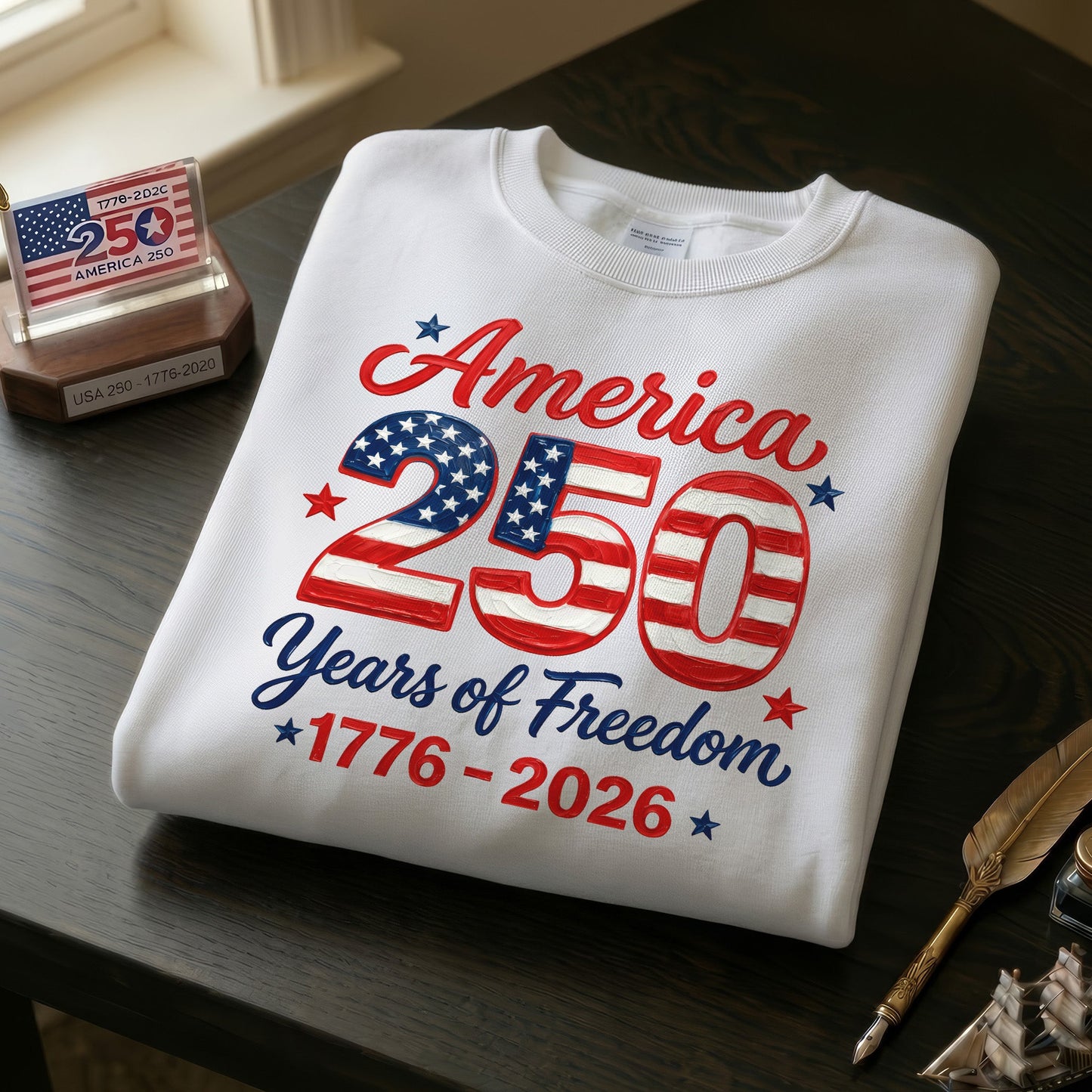 America 250 Years of Freedom – Patriotic 1776–2026 USA 250th Anniversary Unisex Apparel