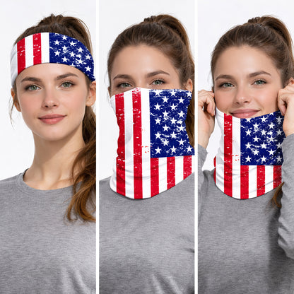 Distressed USA Flag Bandana Mask
