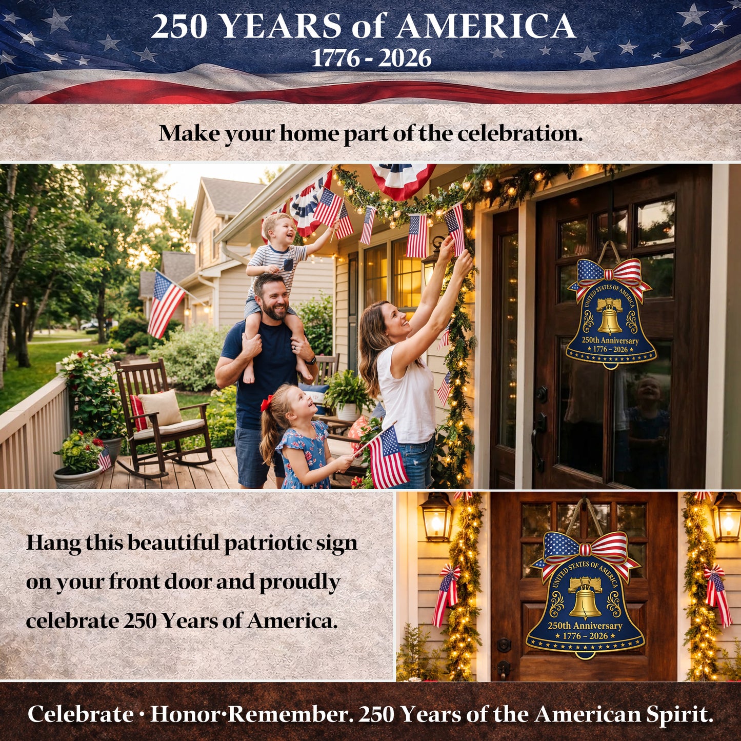 250th Anniversary Liberty Bell Door Hanger