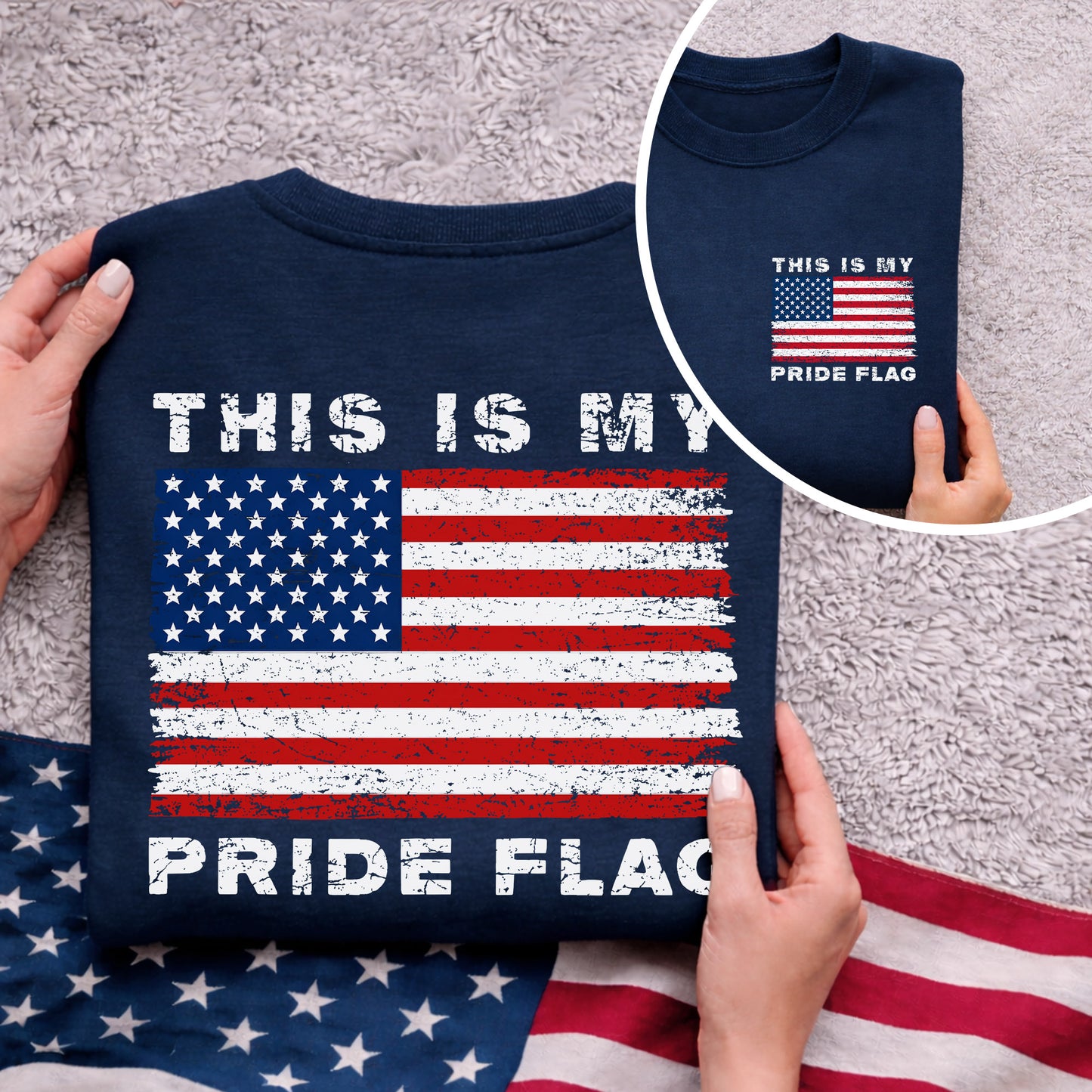 This is My Pride Flag – American 250th Anniversary 1776–2026 – Unisex T-Shirt / Comfort Colors Shirt / V-Neck / Hoodie / Sweatshirt