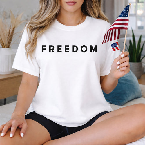 Freedom Milimalism – American 250th Anniversary 1776–2026 – Unisex T-Shirt / Comfort Colors Shirt / V-Neck / Hoodie / Sweatshirt