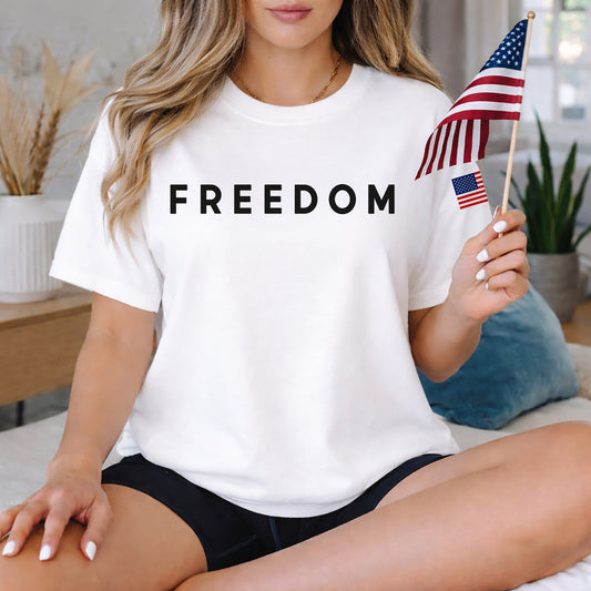 Freedom Milimalism – American 250th Anniversary 1776–2026 – Unisex T-Shirt / Comfort Colors Shirt / V-Neck / Hoodie / Sweatshirt