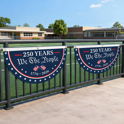 USA Semiquincentennial Banner,1776-2026 Patriotic Fence Decor
