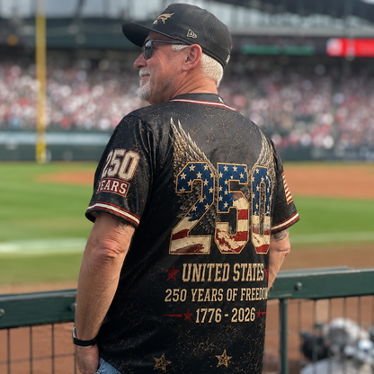 The Patriotic Eagle Vintage 1776-2026 - USA 250th Anniversary Baseball Jersey