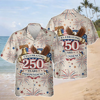 Personalized Celebrating 250 Years Of Independence Hawaiian Shirt