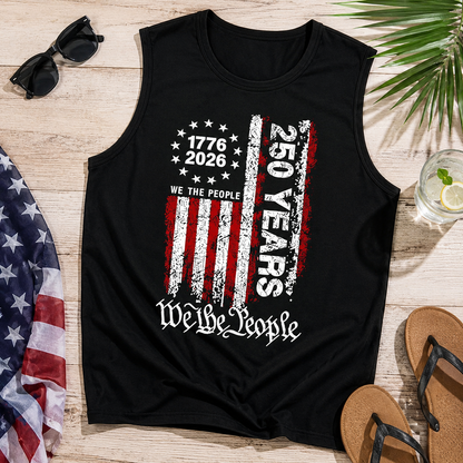 USA 250th Anniversary Semiquincentennial - 1776-2026 We The People Patriotic Tank Top