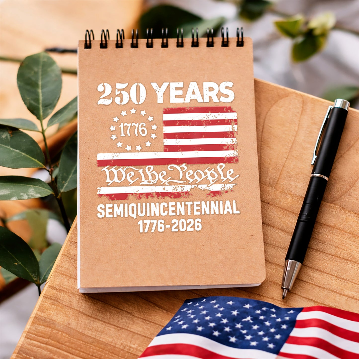 We The People 250 Years Semiquincentennial Flag Decal