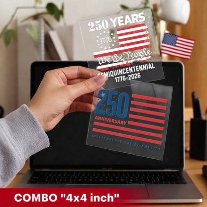 We The People 250 Years Semiquincentennial Flag Decal