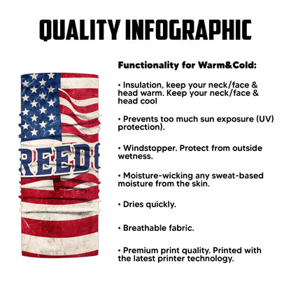 Freedom Flag Bandana Mask
