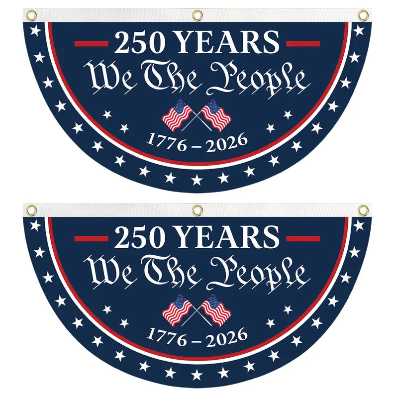 USA Semiquincentennial Banner,1776-2026 Patriotic Fence Decor