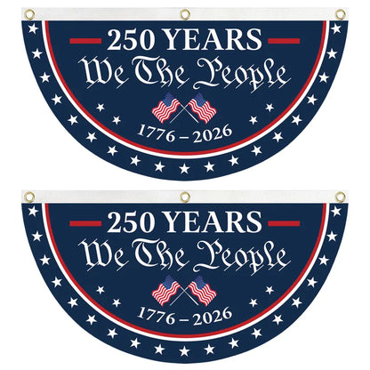 USA Semiquincentennial Banner,1776-2026 Patriotic Fence Decor