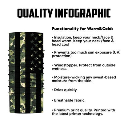 Camo Black Flag Bandana Mask